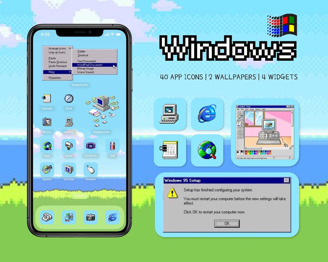 Windows Ios Icon Pack, Windows 95