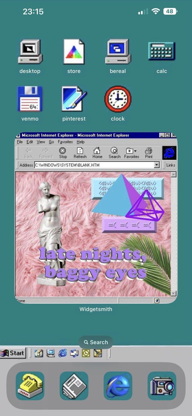 Windows 98 Vaporwave Theme