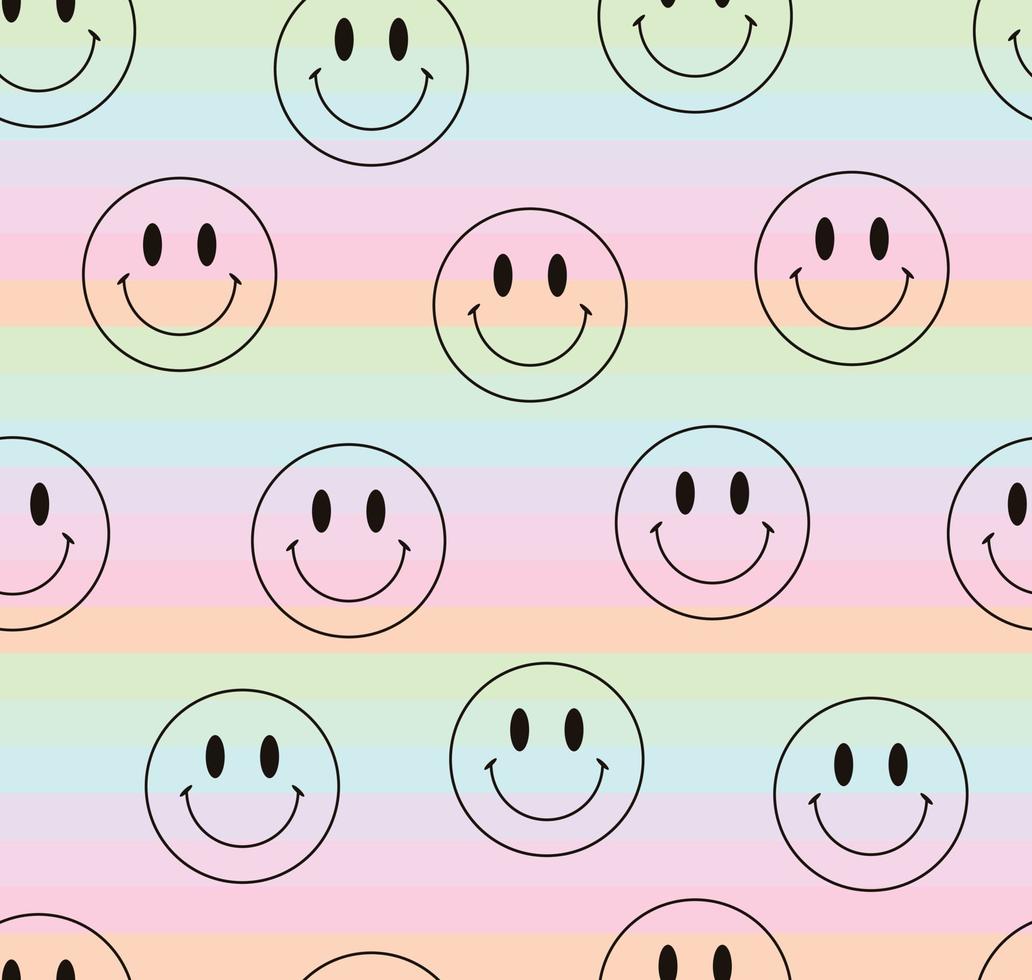 Seamless pattern background with happy