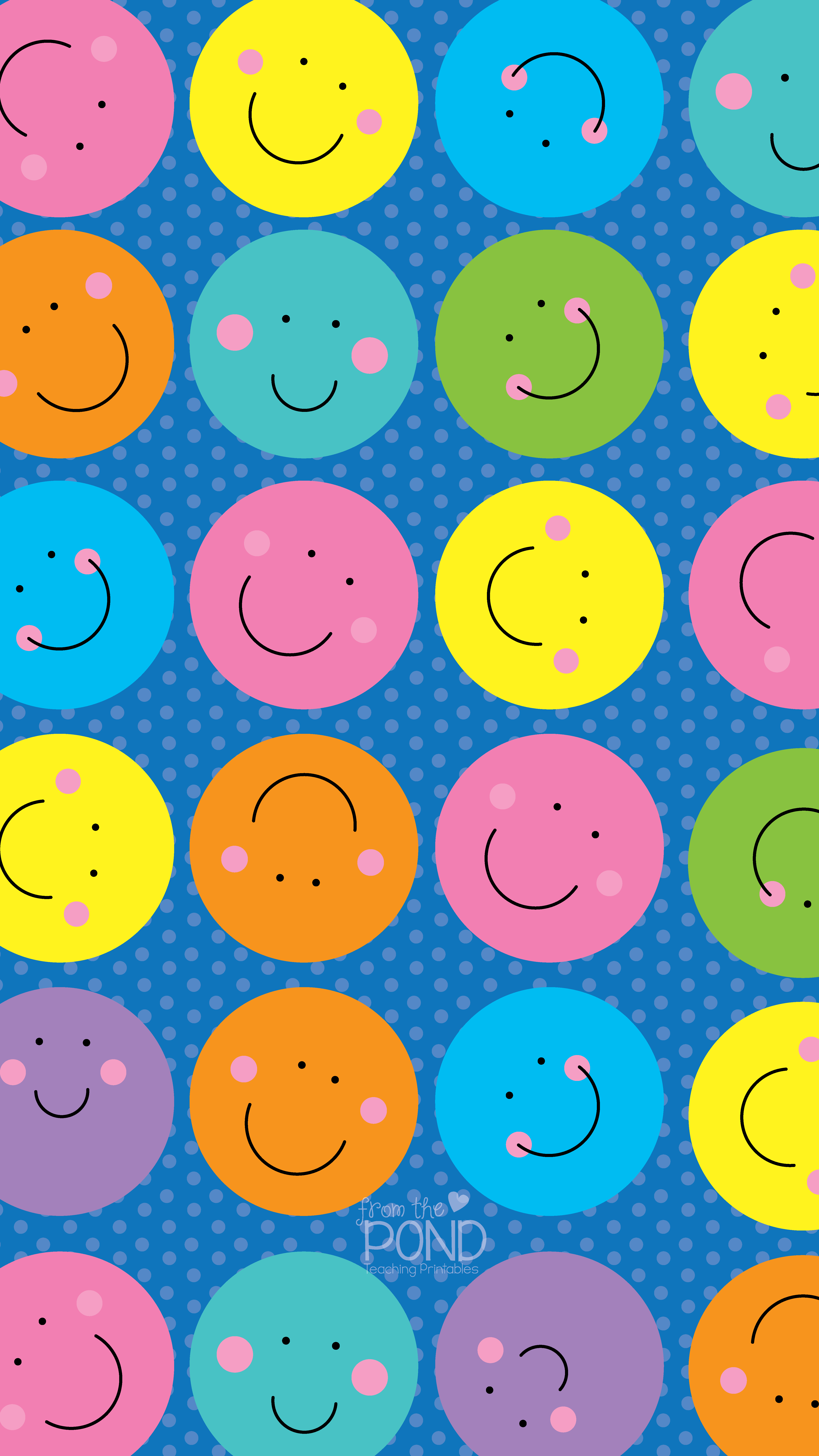 Digital screen wallpaper for a happy