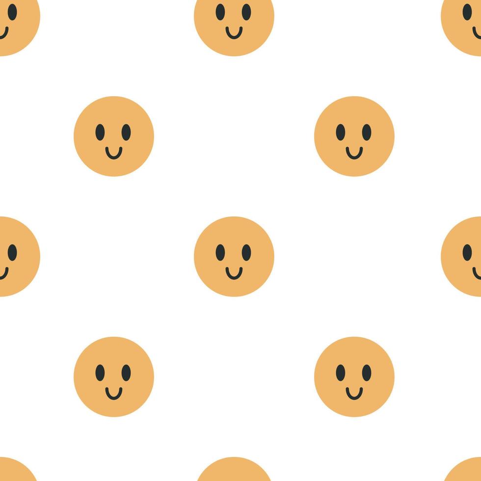 Smile Face Pattern Vector Art, Icon