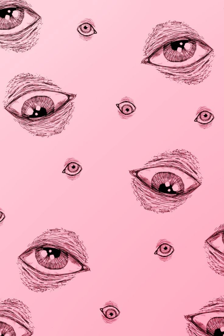 Eyes Wallpaper Creepy. Cute. Pink