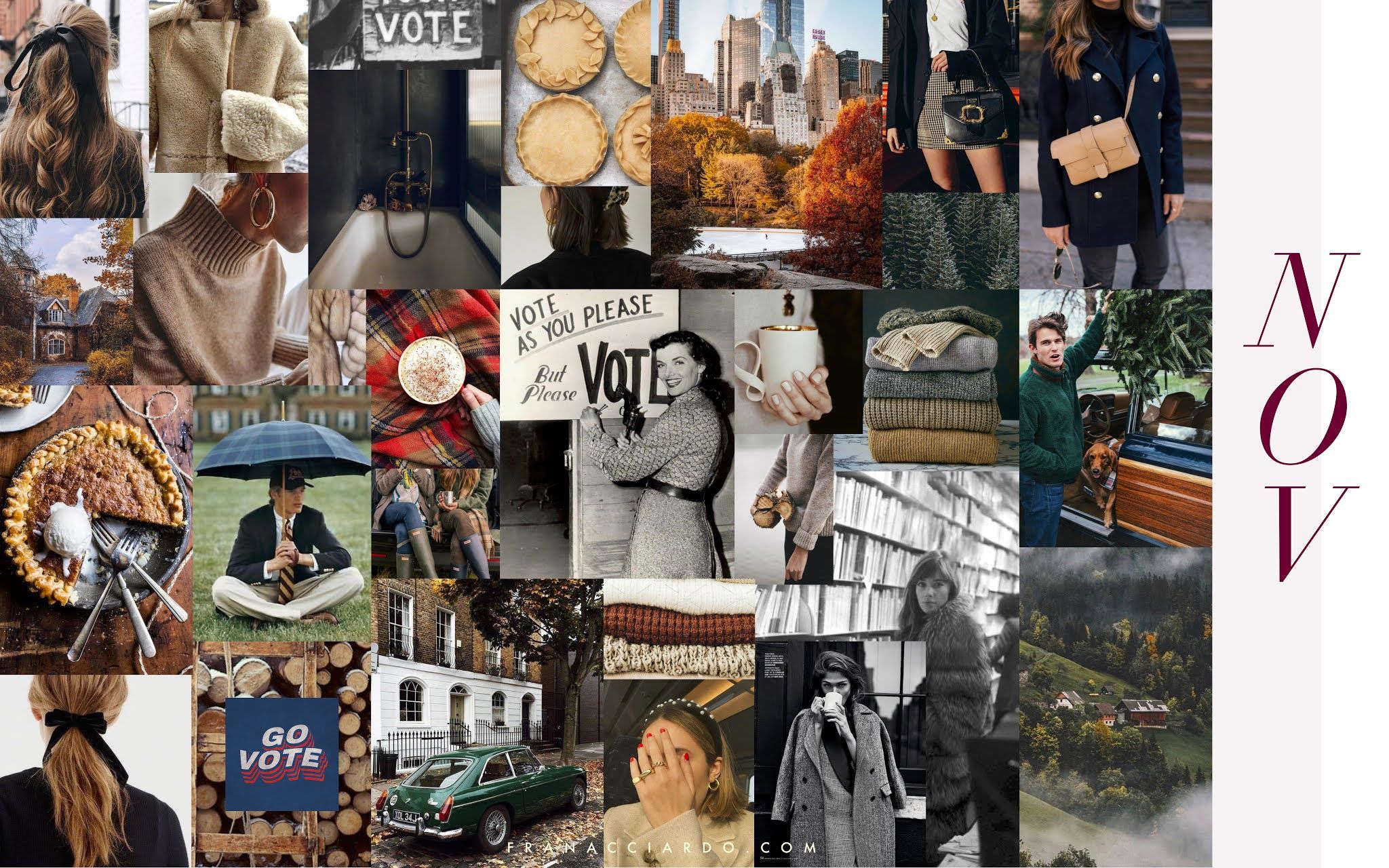 November Moodboard (Desktop Wallpaper!)