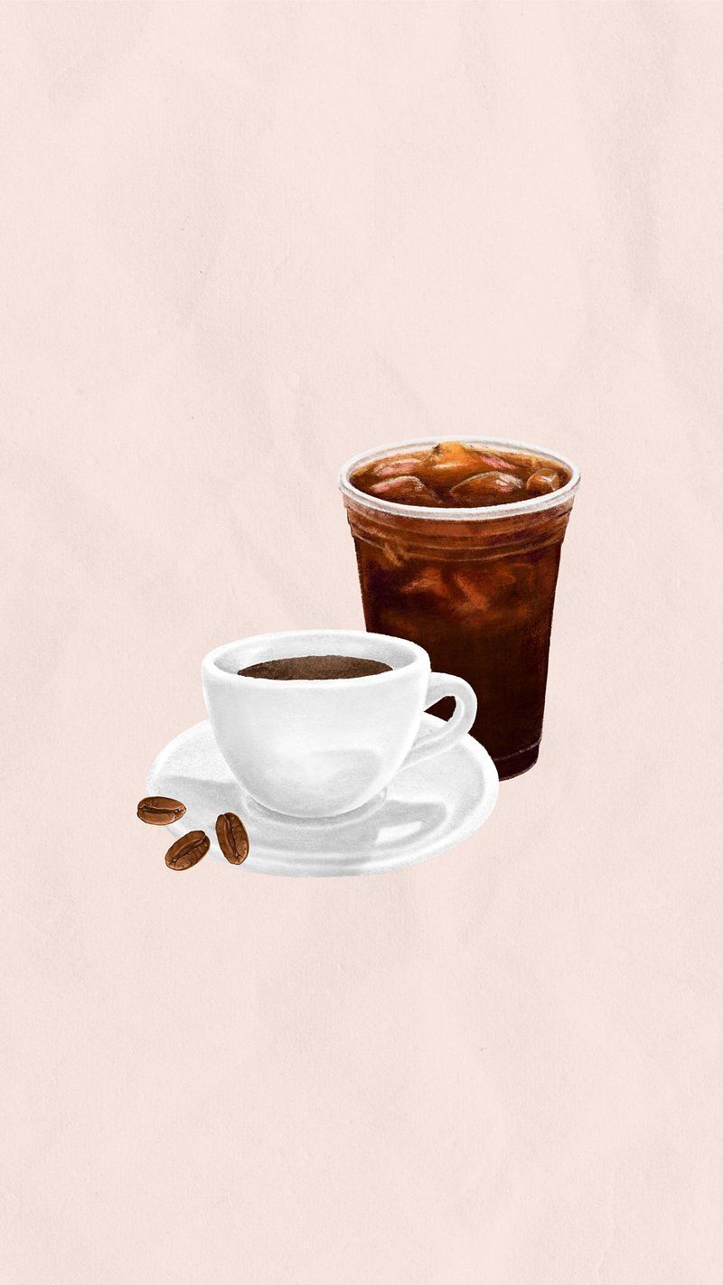 Coffee Aesthetic Wallpaper Illustration