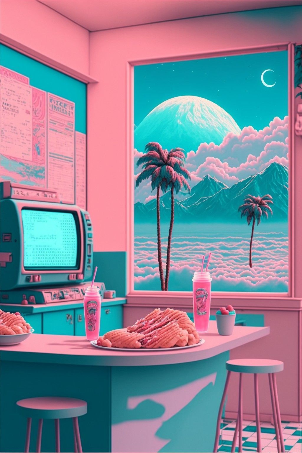 Wallpaper vaporwave aesthetic