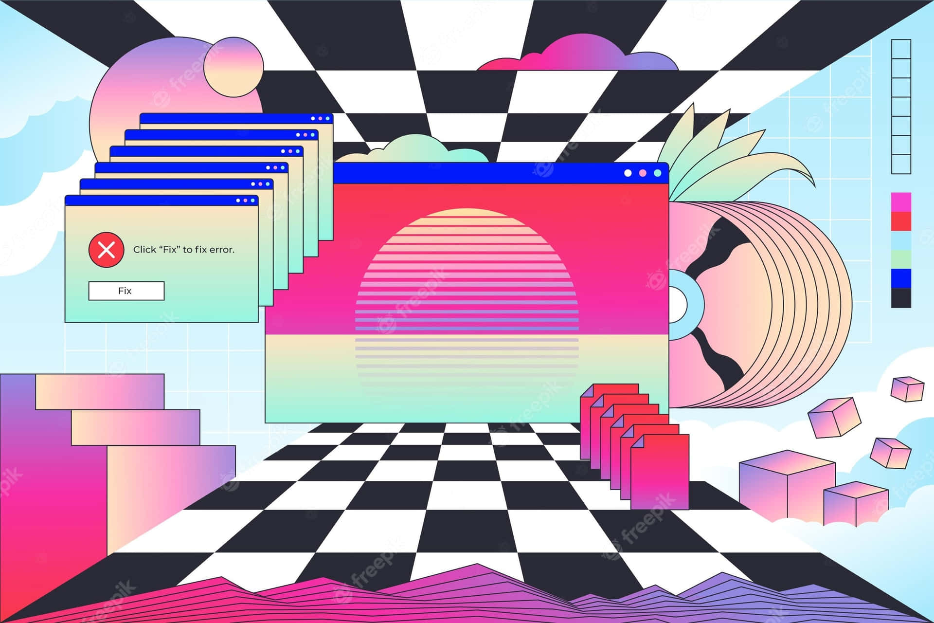 Download Aesthetic Vaporwave Atmosphere