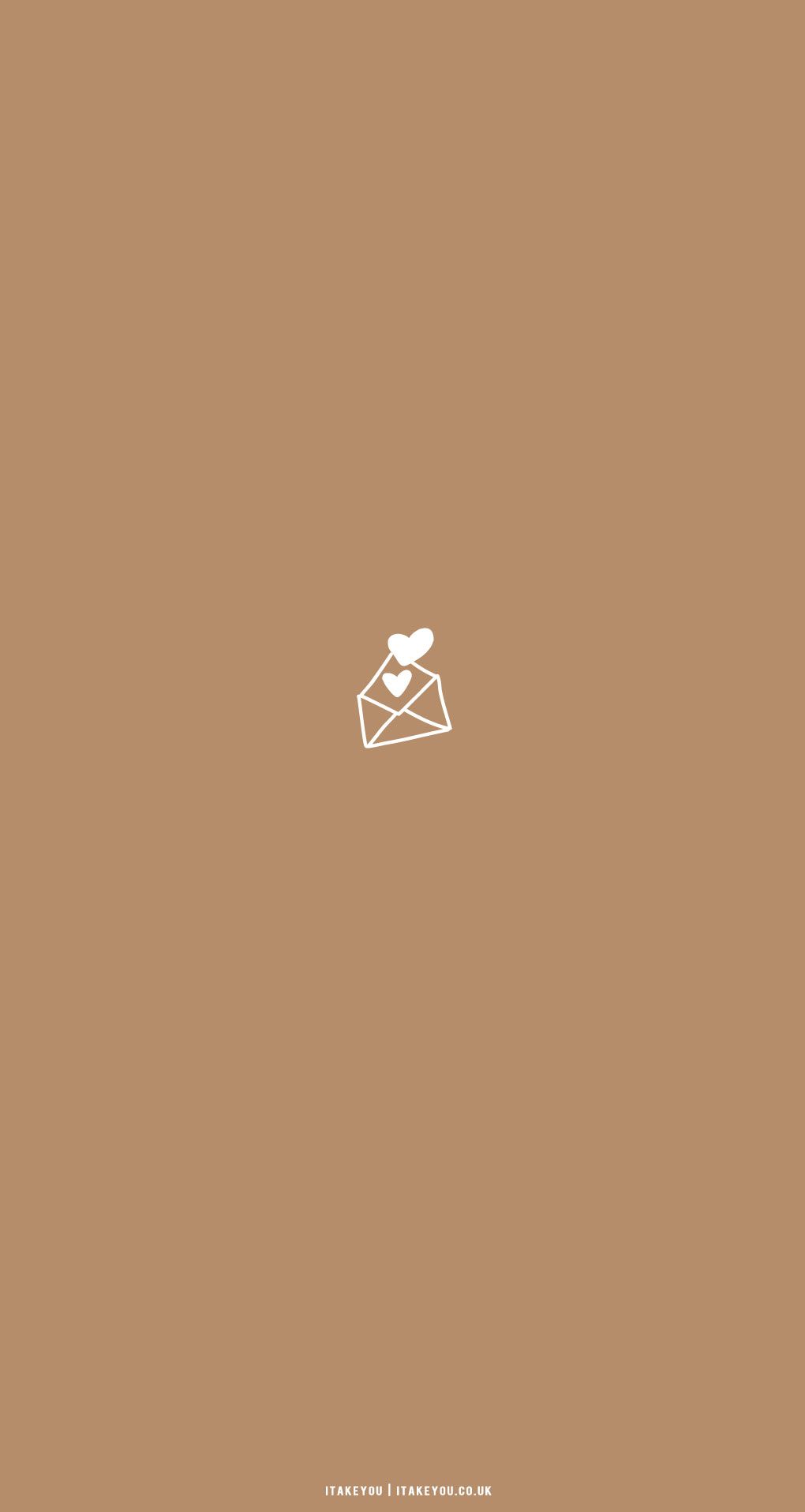 Cute Brown Aesthetic Wallpaper for Phone : Love Letter Background I Take You. Wedding Readings. Wedding Ideas