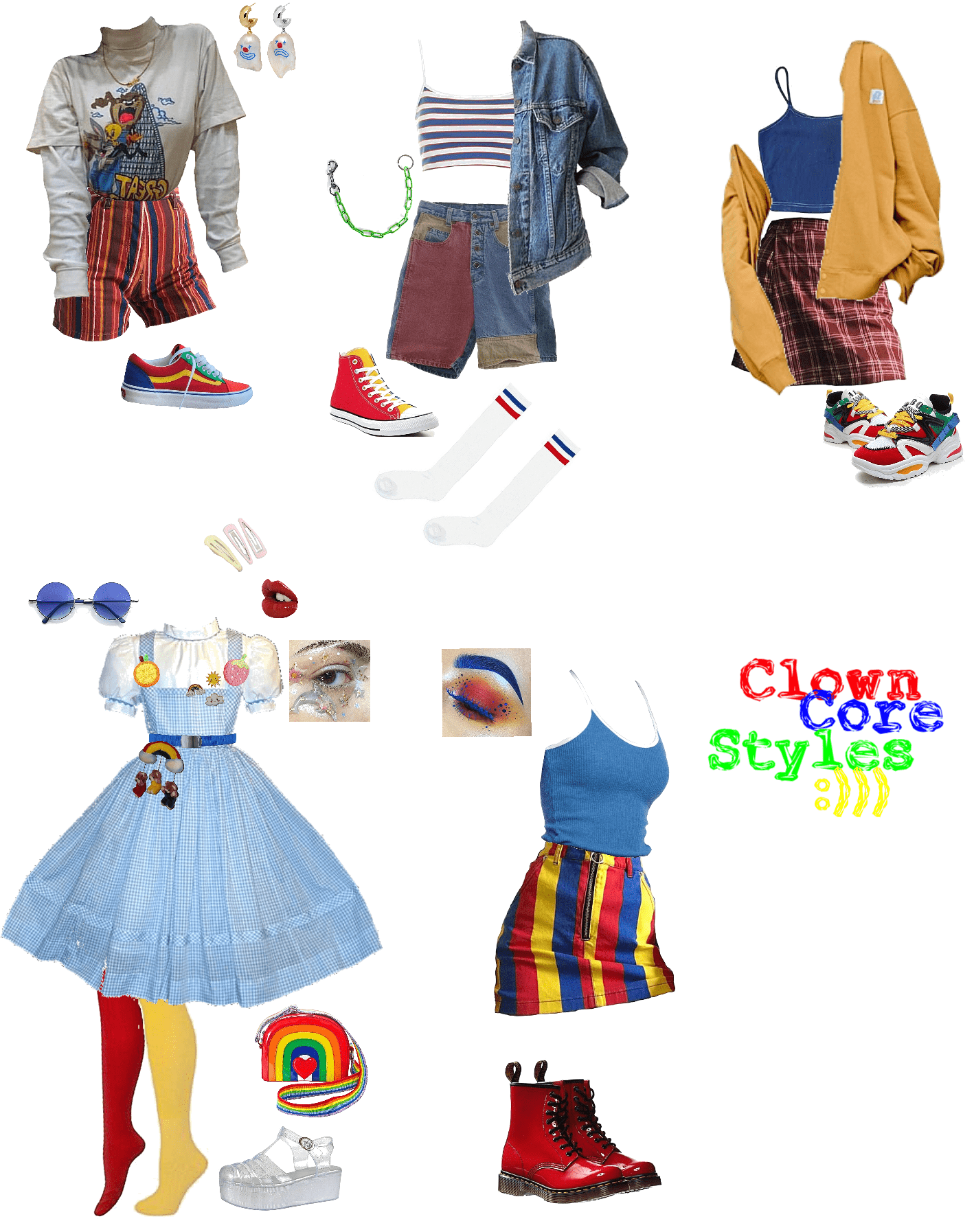 clowncore aesthetic Outfit