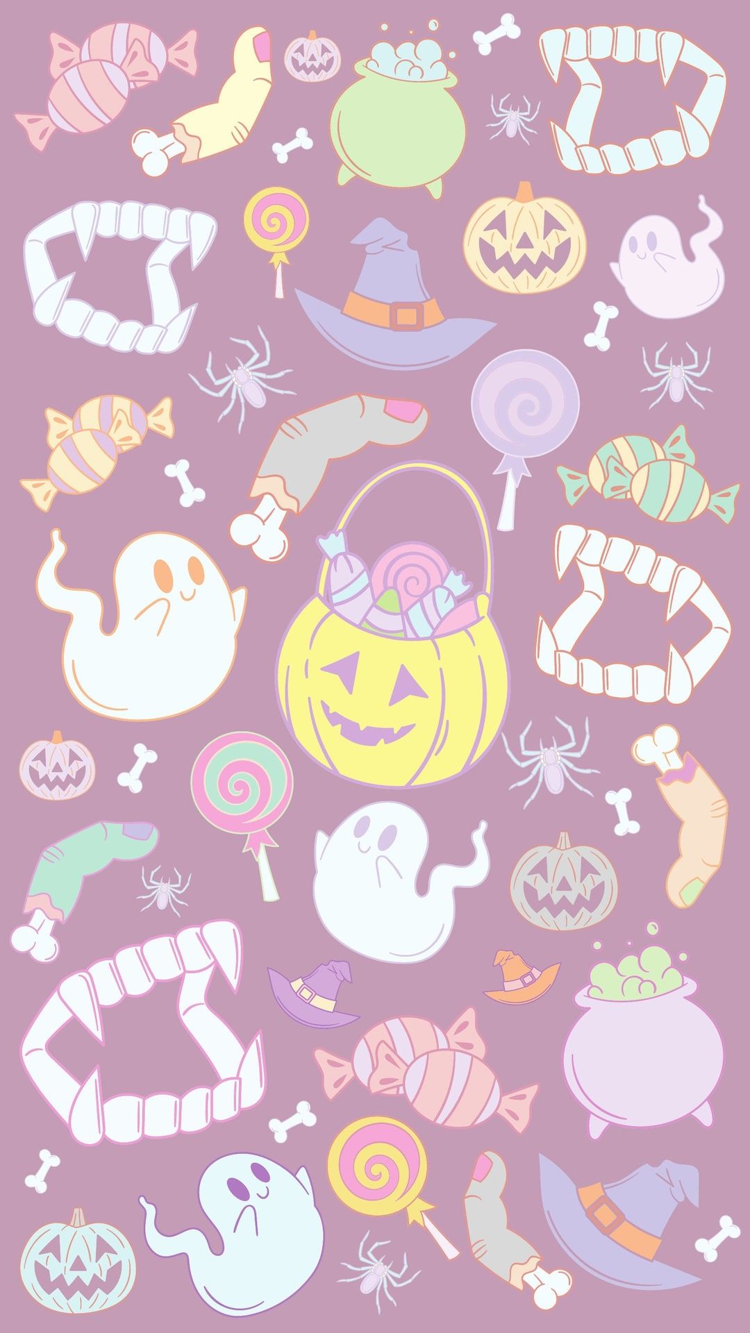 Pastel Halloween Phone Wallpaper