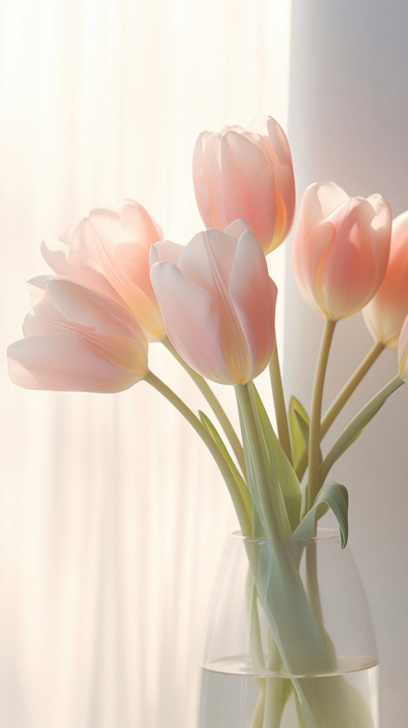 Wallpaper Aesthetic Tulips Image