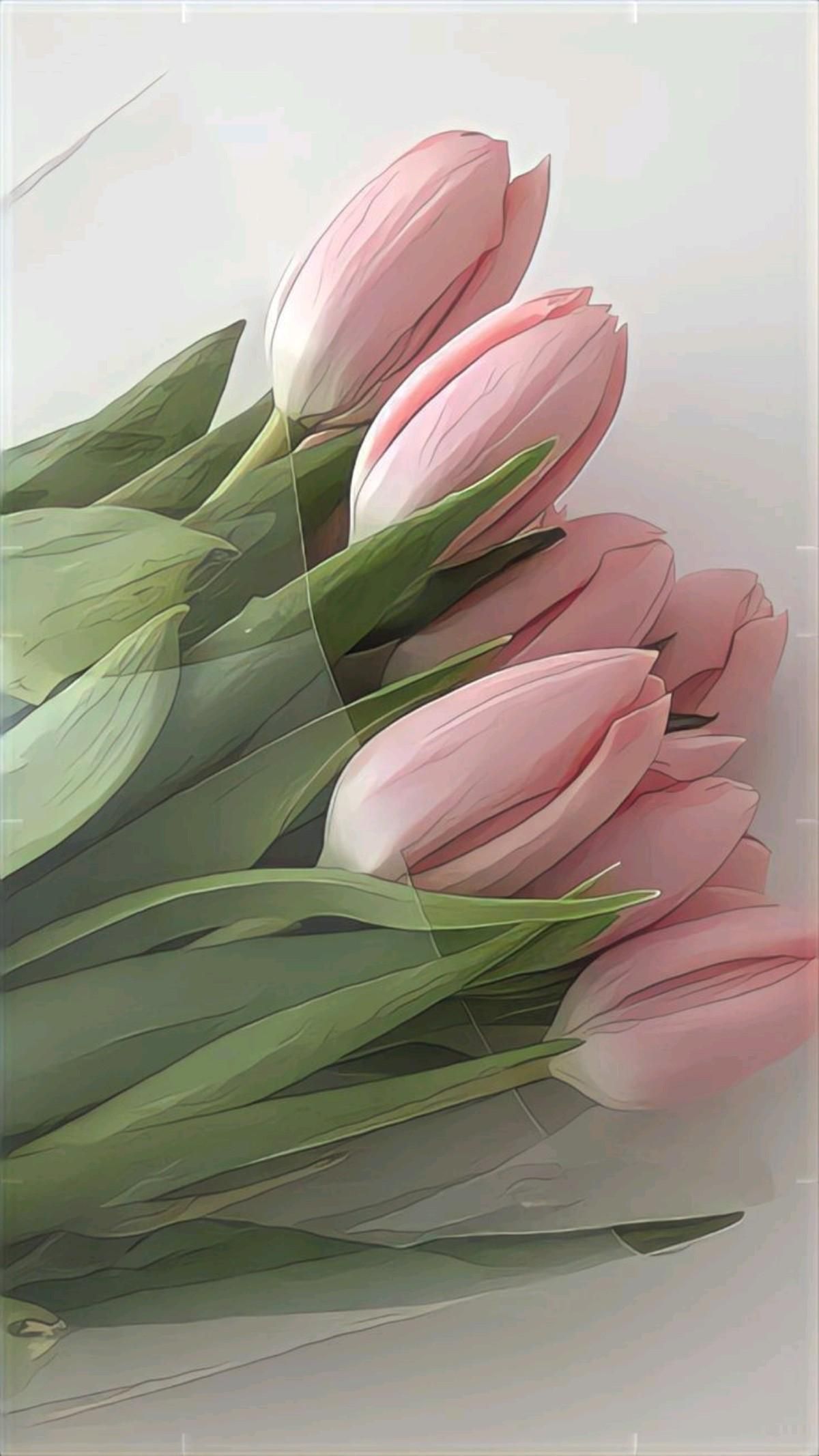 Aesthetic pastel flower wallpaper!