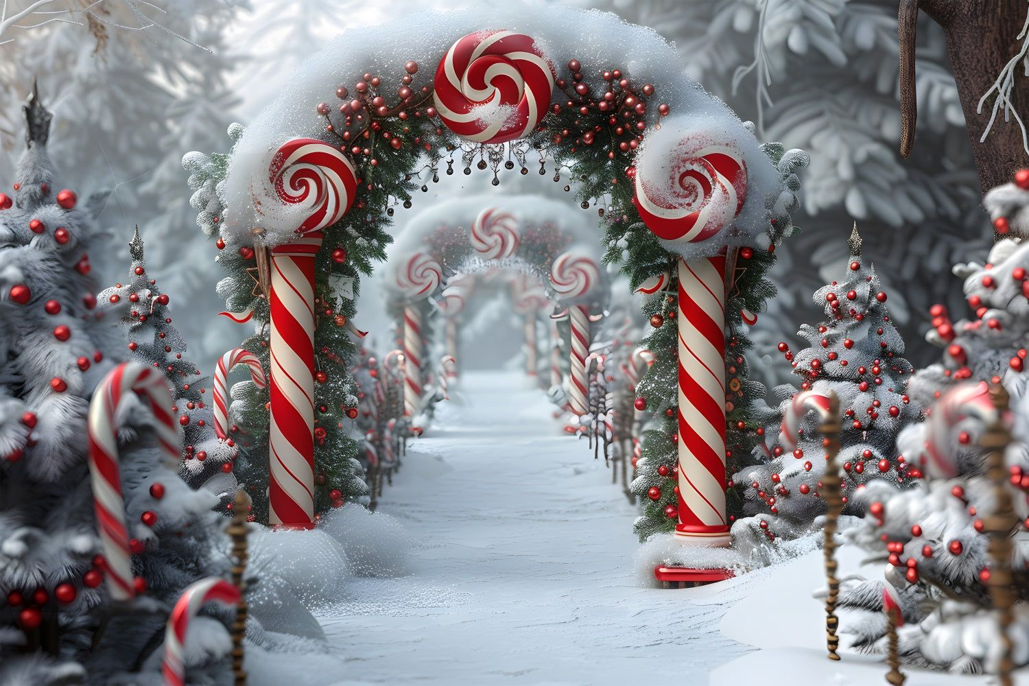 Christmas Candy Cane Wonderland