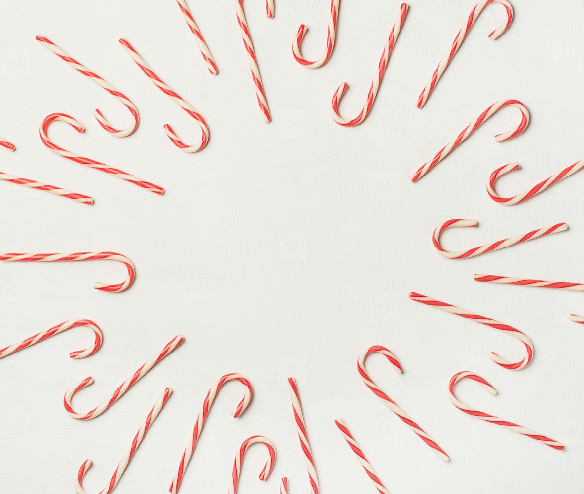 Christmas holiday candy cane pattern