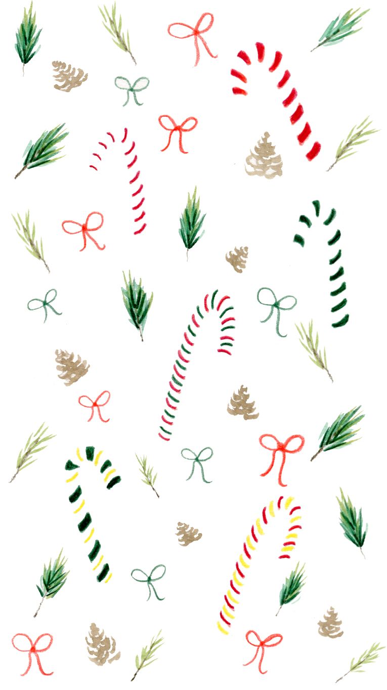 Festive wallpaper. Caran d'Ache