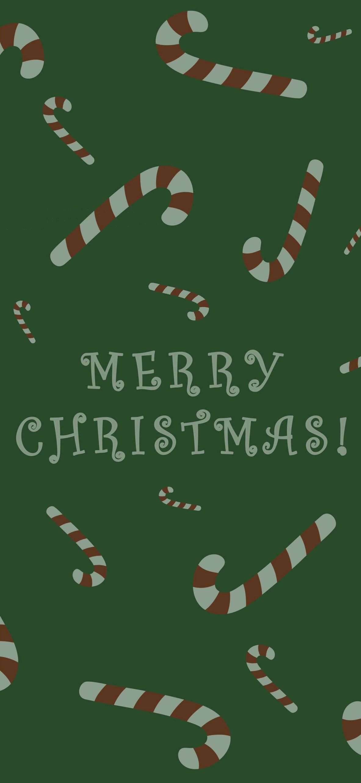 Merry Christmas Green Wallpaper