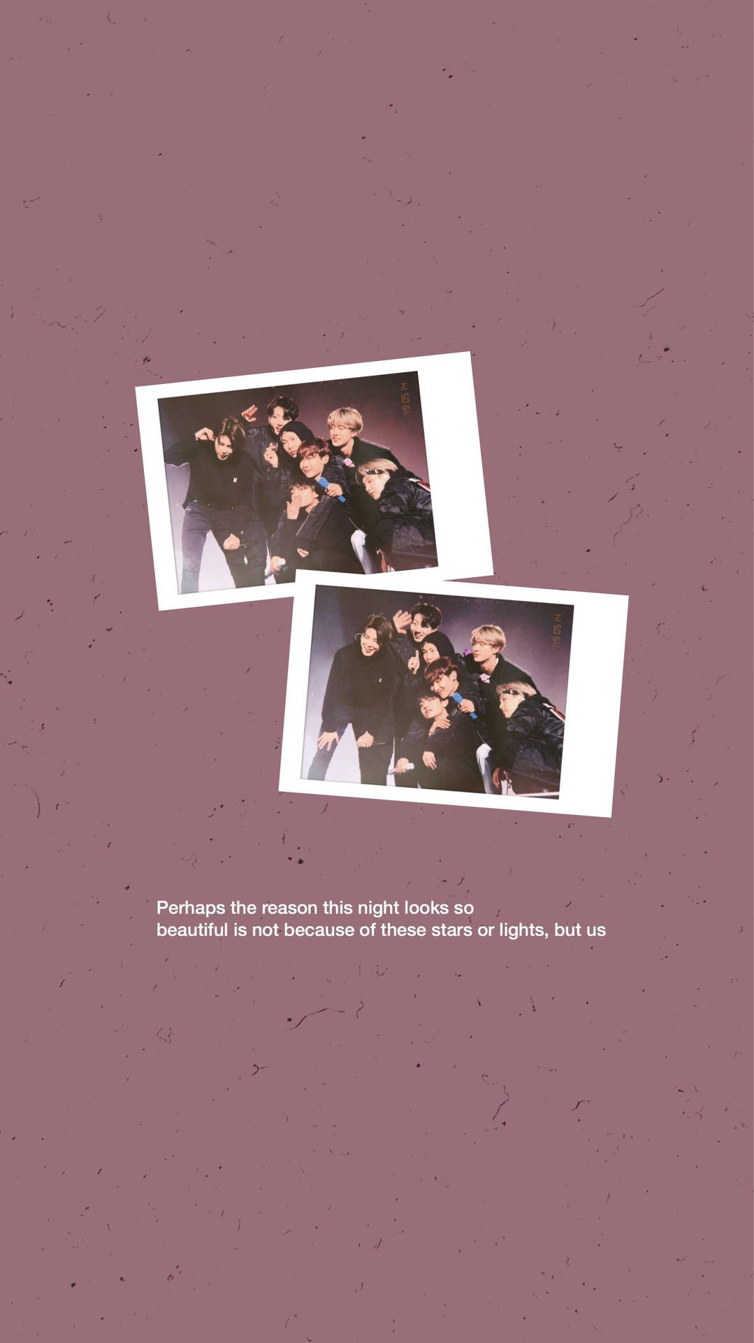 Bts Aesthetic Polaroid Photo Wallpaper