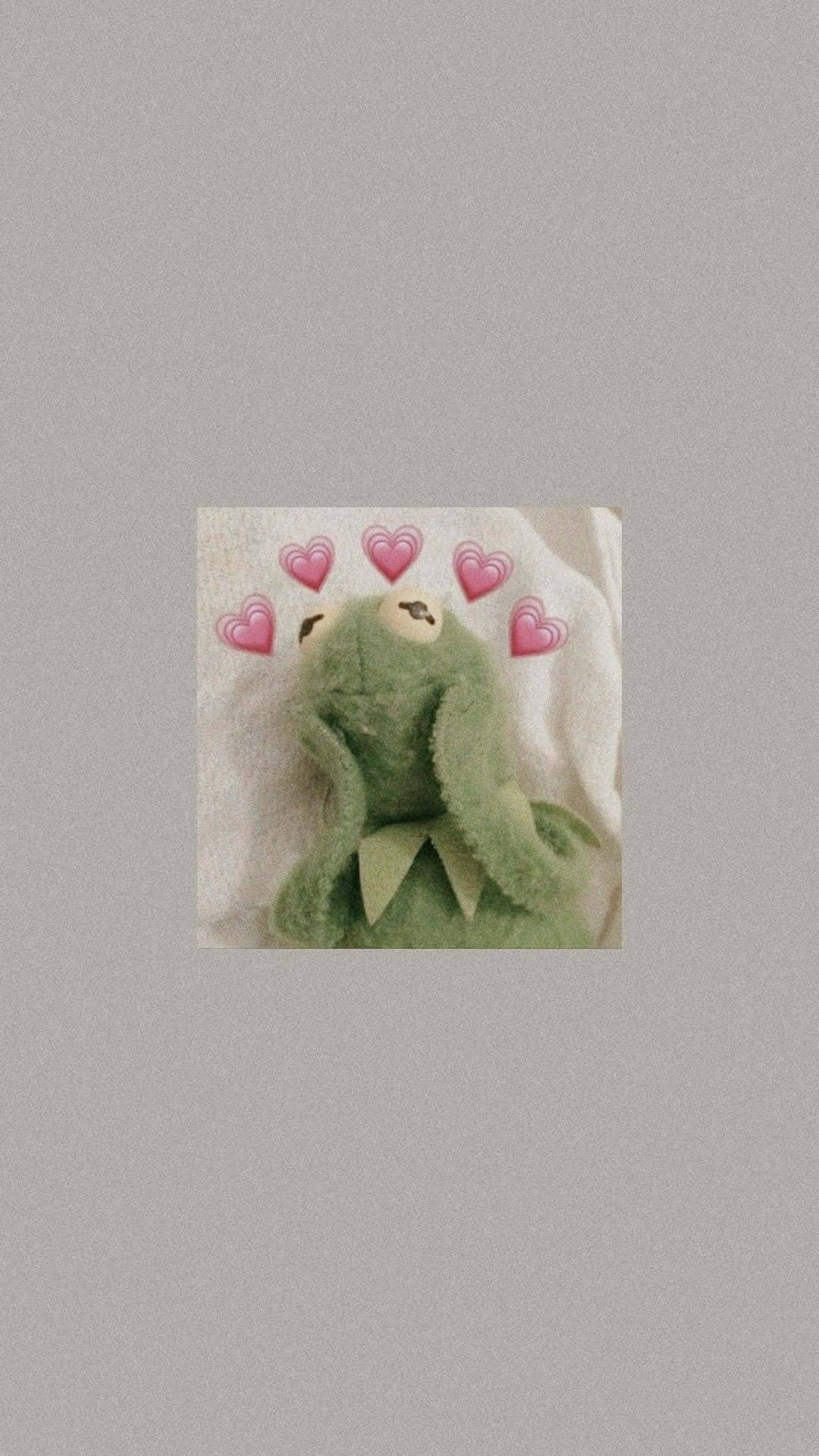 Download Aesthetic Kermit embracing a