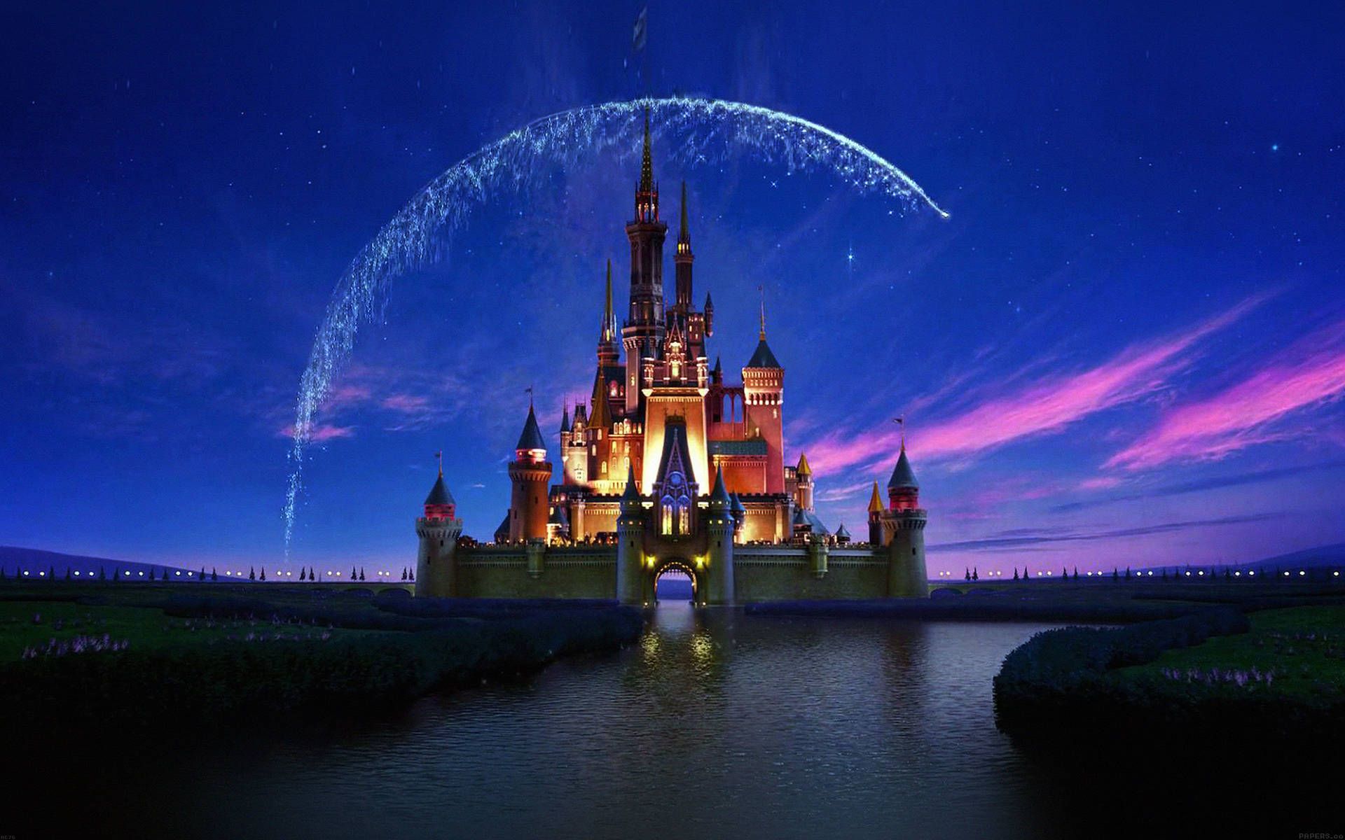 Disney castle at night wallpaper - Disney, Disneyland