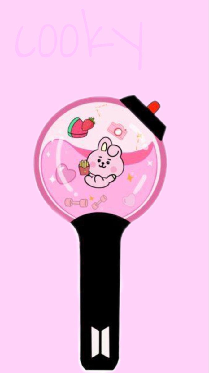 Cooky pink wallpaper BT21