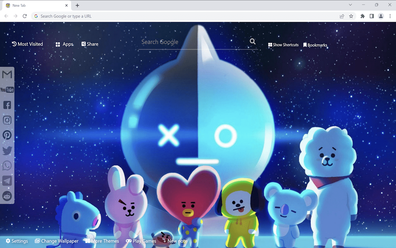 BT21 Wallpaper New Tab Web Store