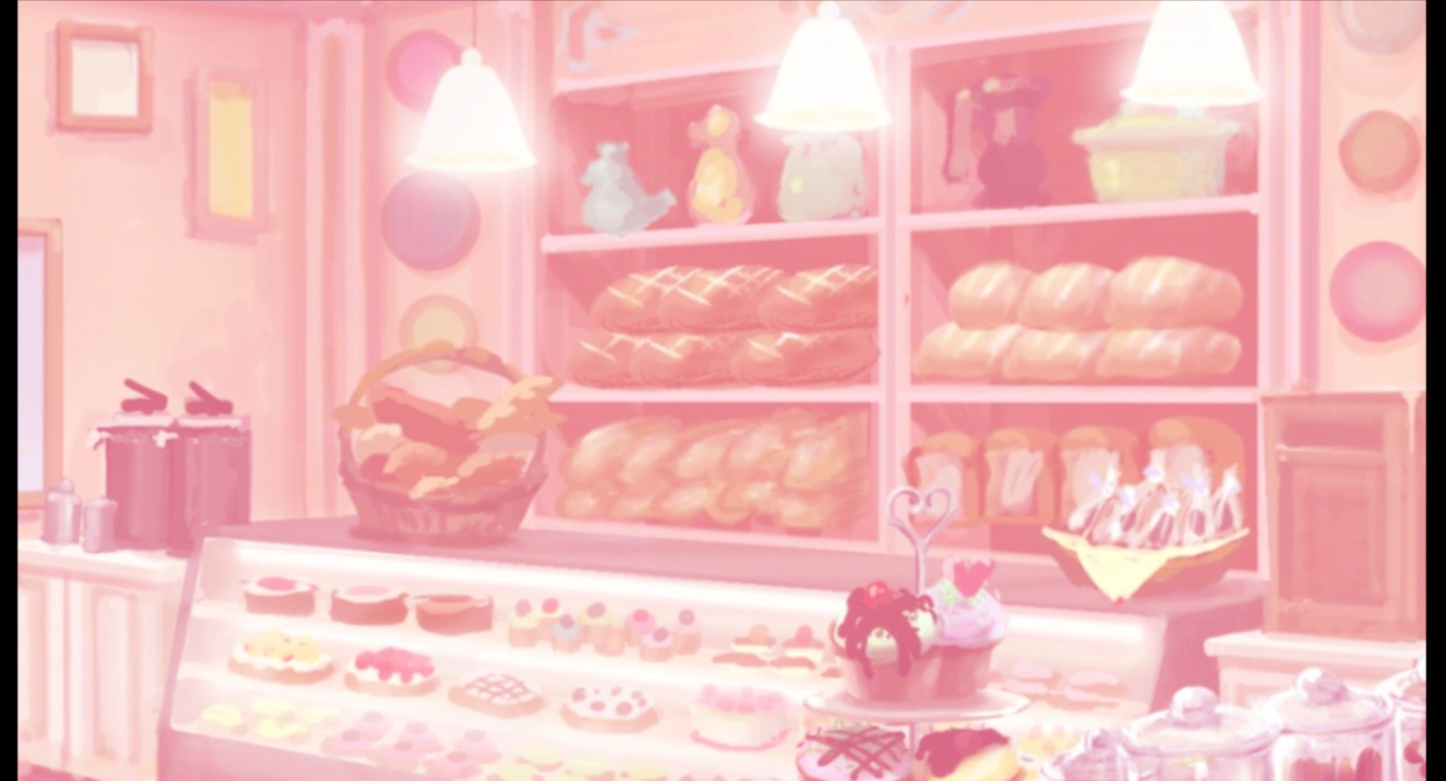 Cute Bakery with Donuts and Pastries