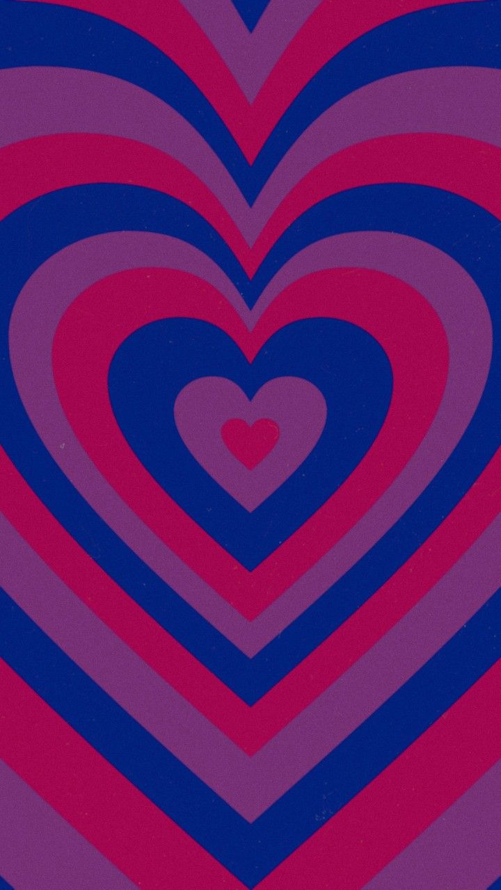 Bisexual pride heart aesthetic