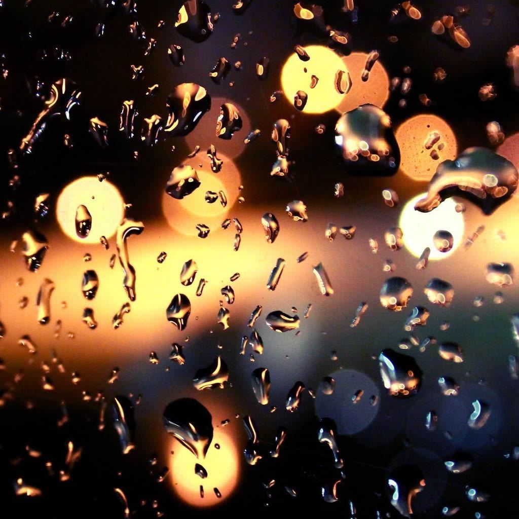 Rain drops on a window - Rain
