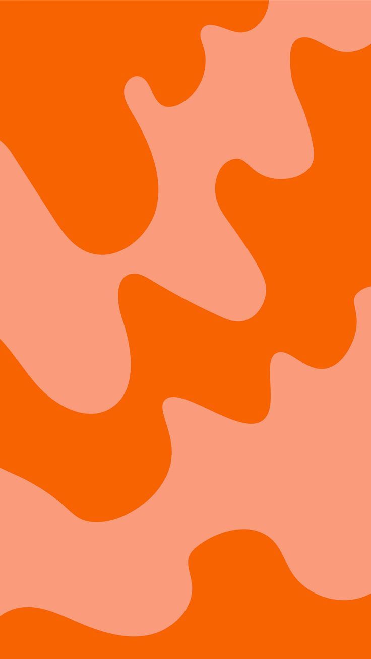 Retro Groovy Orange Phone Wallpaper