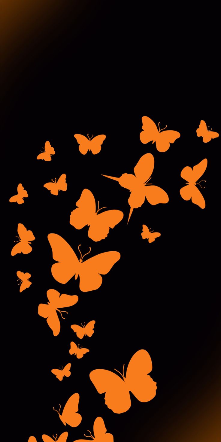 Orange wallpaper for iPhone