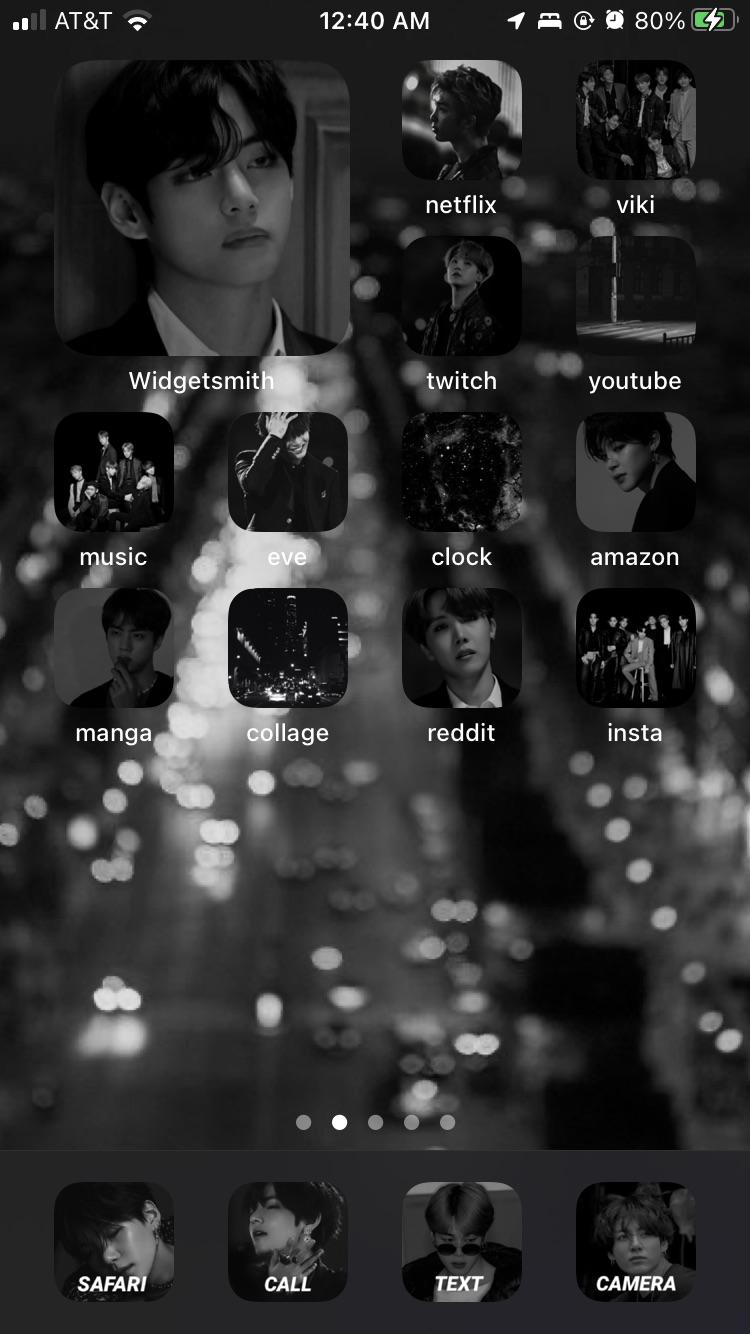 OT7 dark aesthetic wallpaper