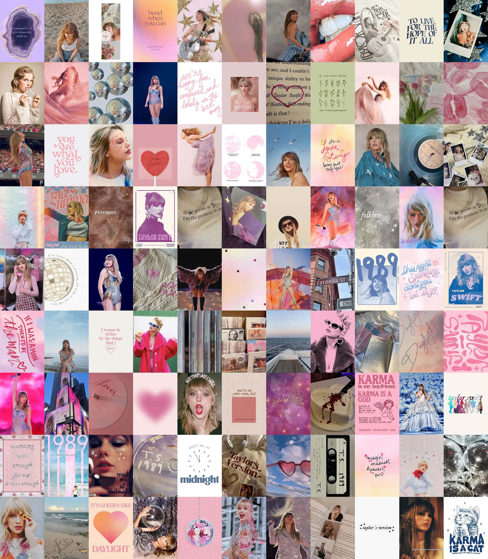 Collage Taylor Swift Aesthetic