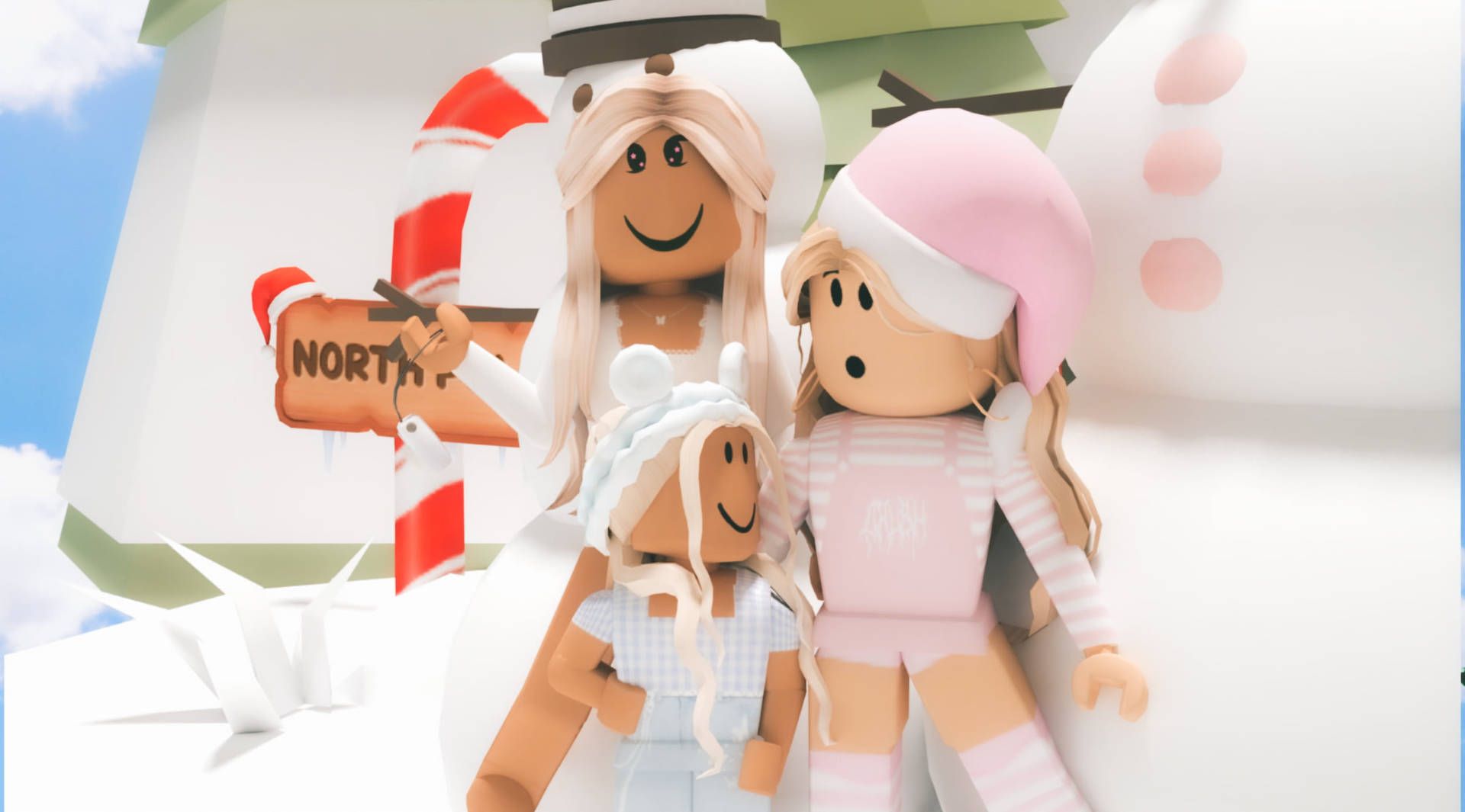 Roblox Aesthetic Blonde Girls Wallpaper