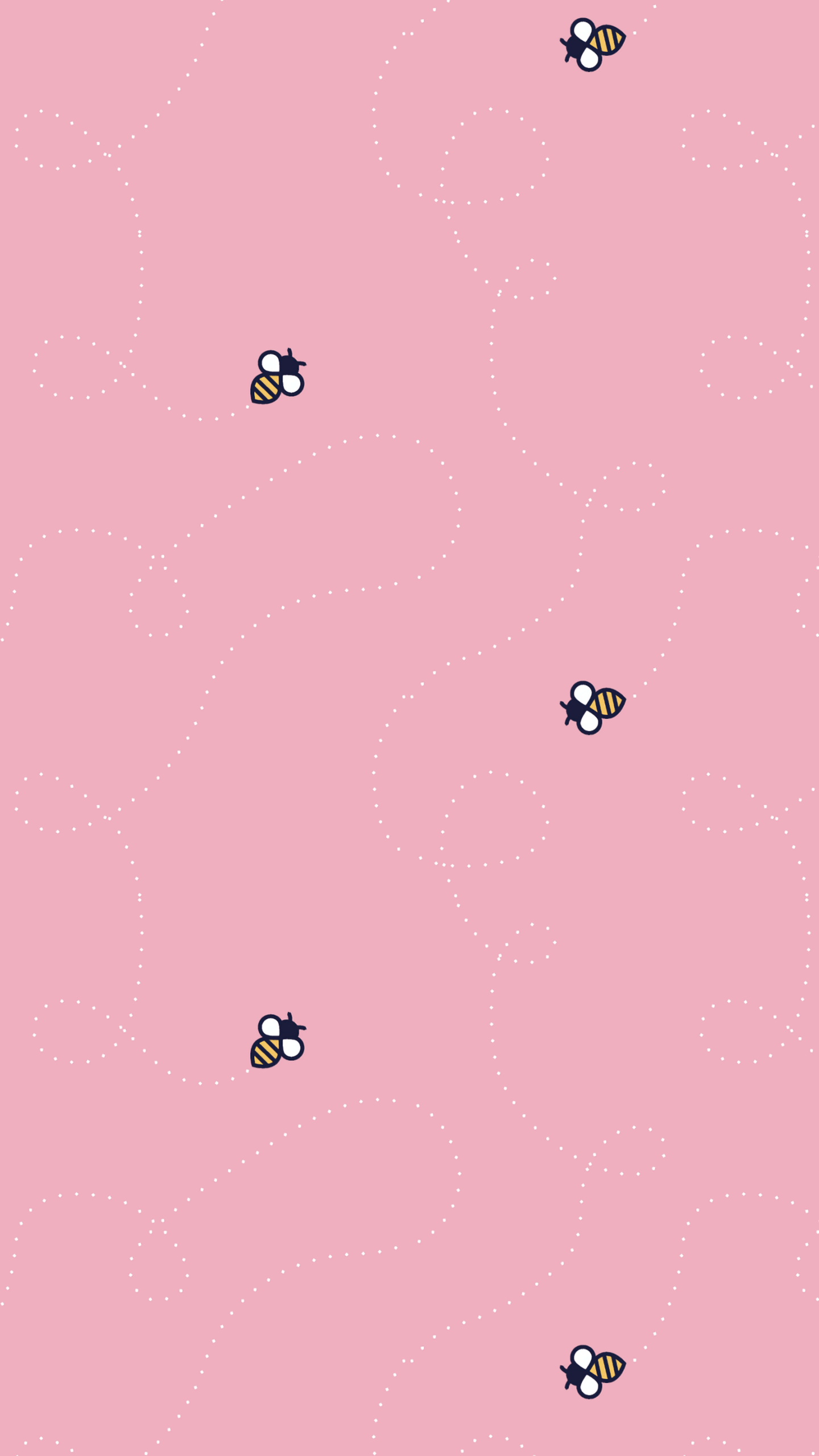 Spring Bees Minimalist 5K Wallpaper