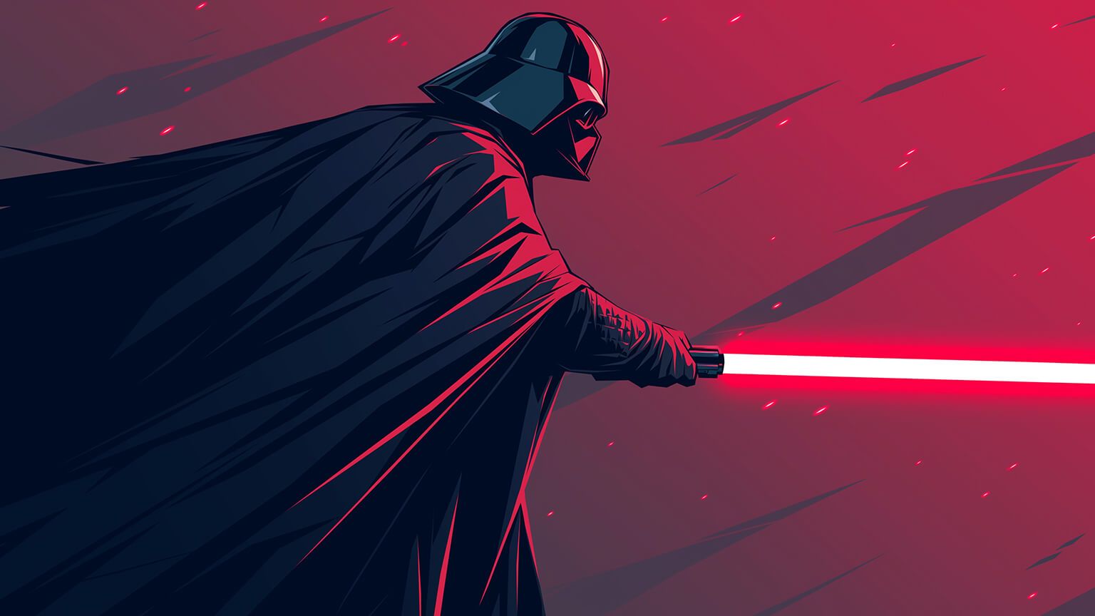 Darth Vader with Lightsaber Star Wars