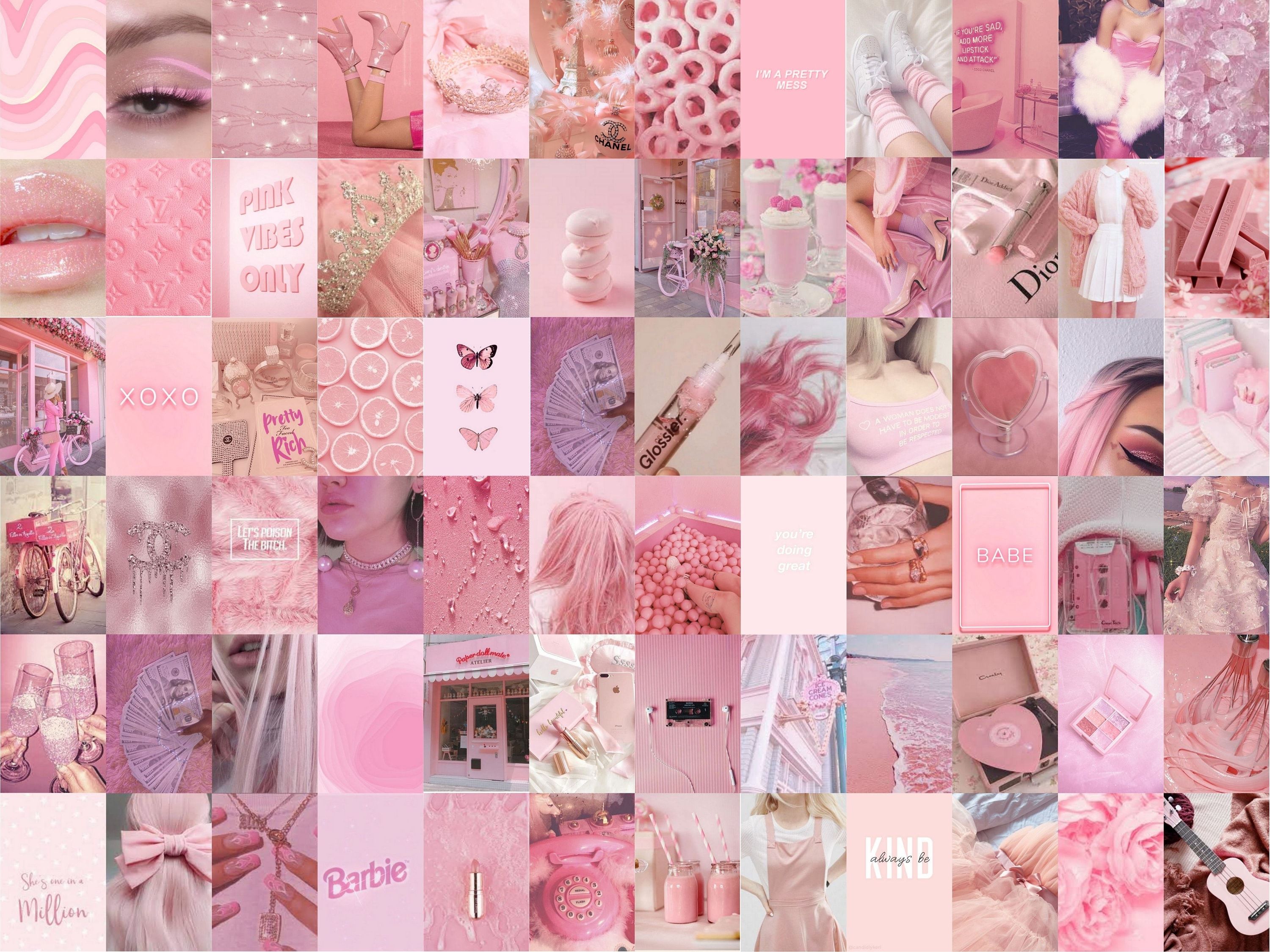 Pink Wall Collage Kit, Pink