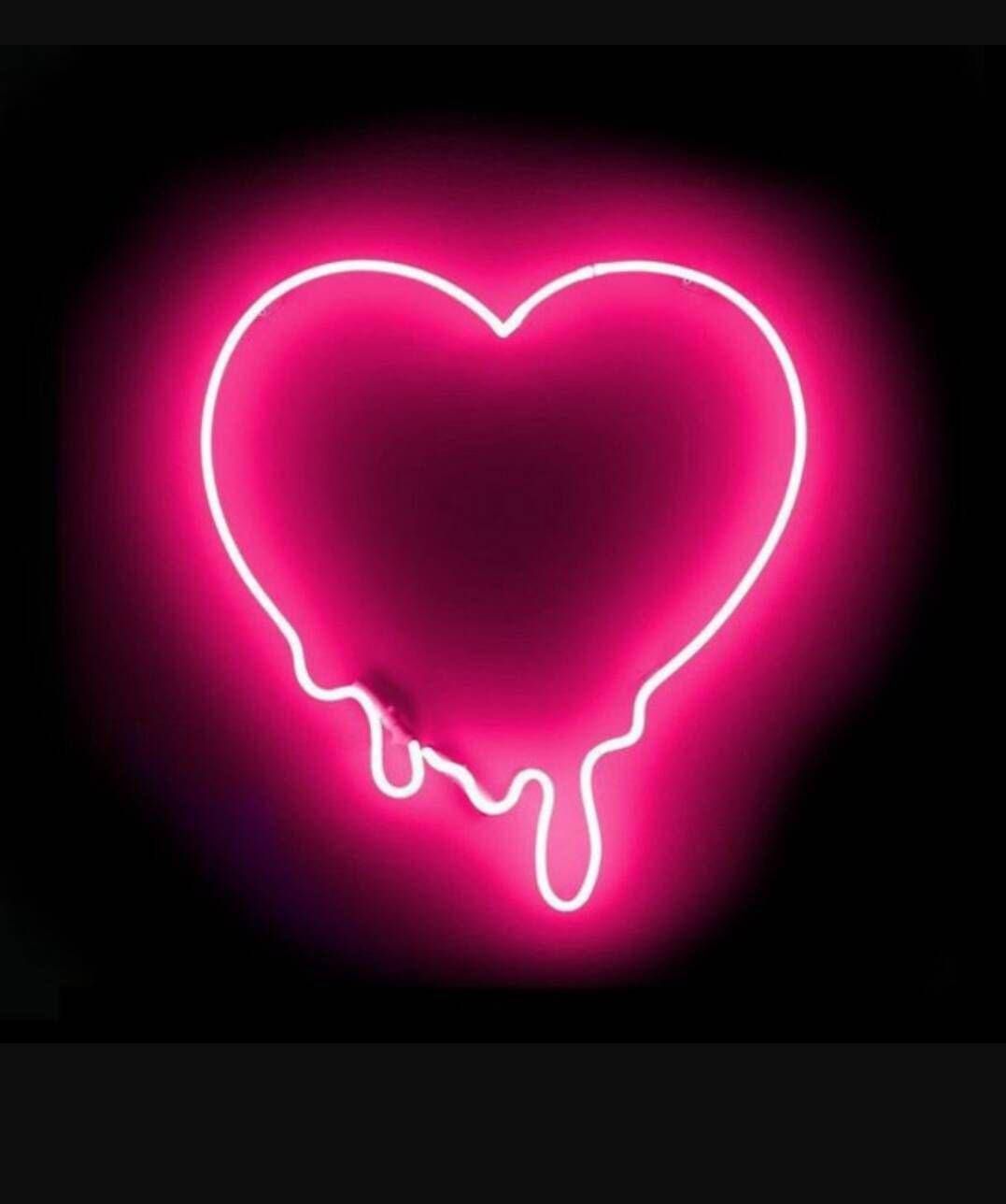 An Aesthetic Pink Heart Wallpaper