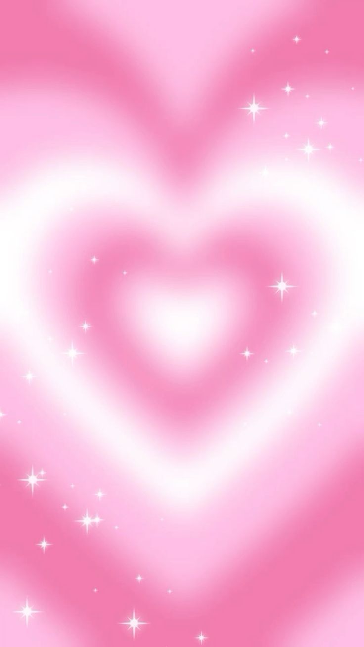 Pink White Glam Aura Heart Background