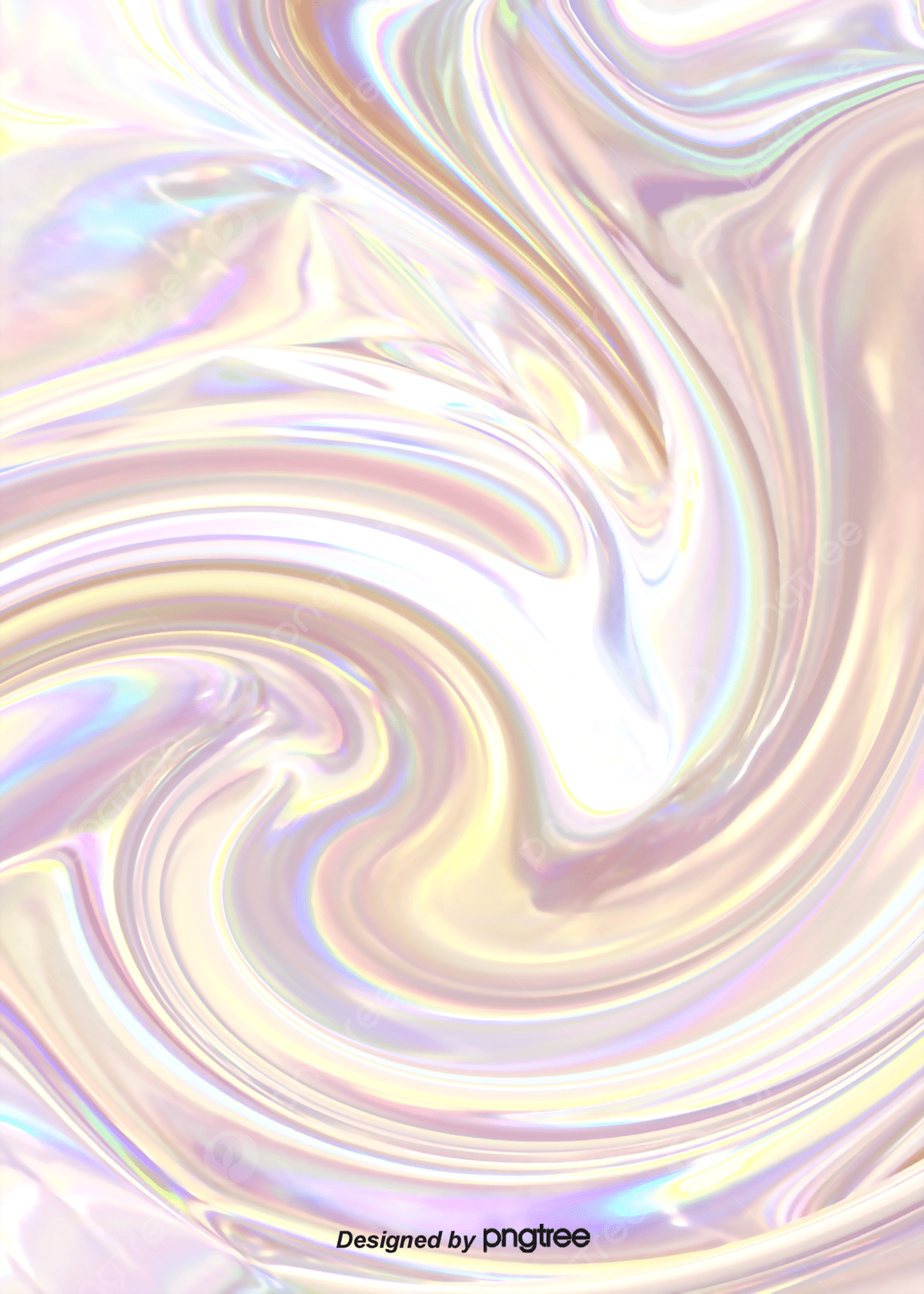 Holographic Iridescent Color Wrinkled