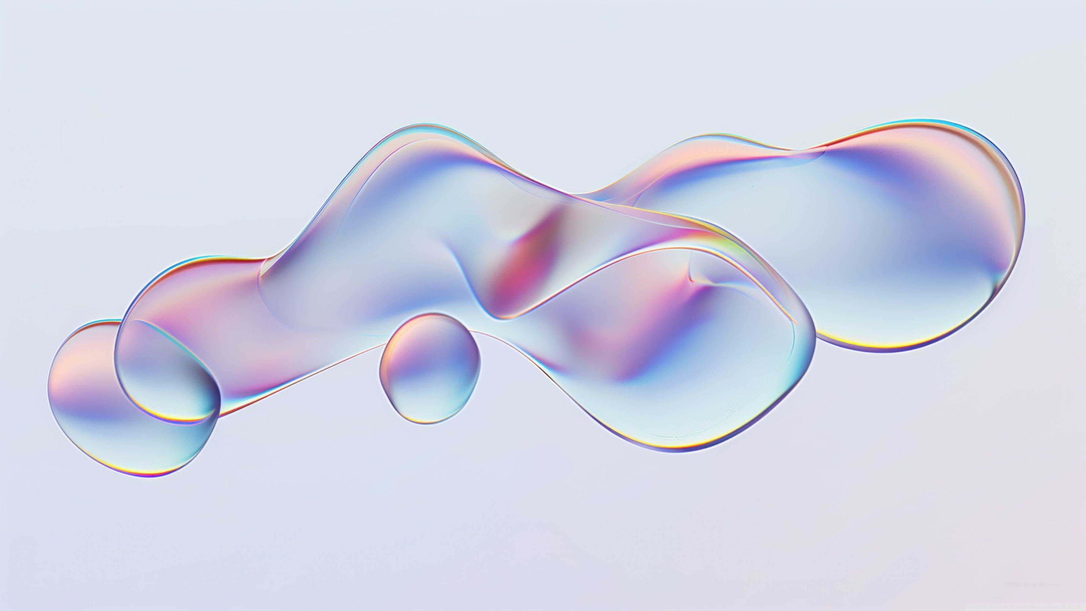 Iridescent Liquid Bubbles Ultra HD