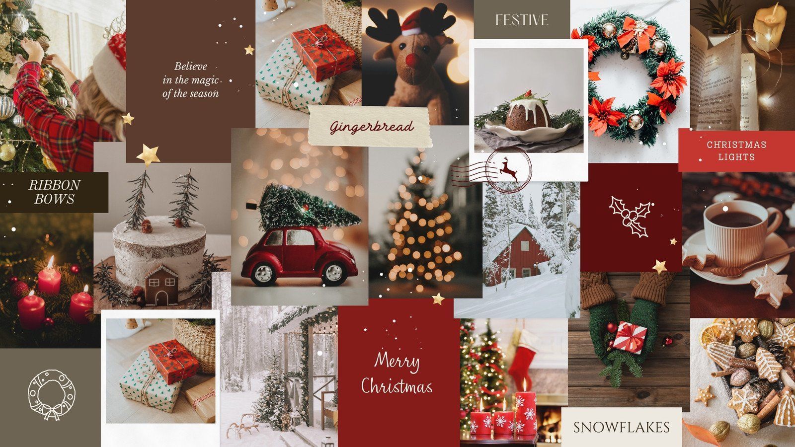 Free editable Christmas desktop