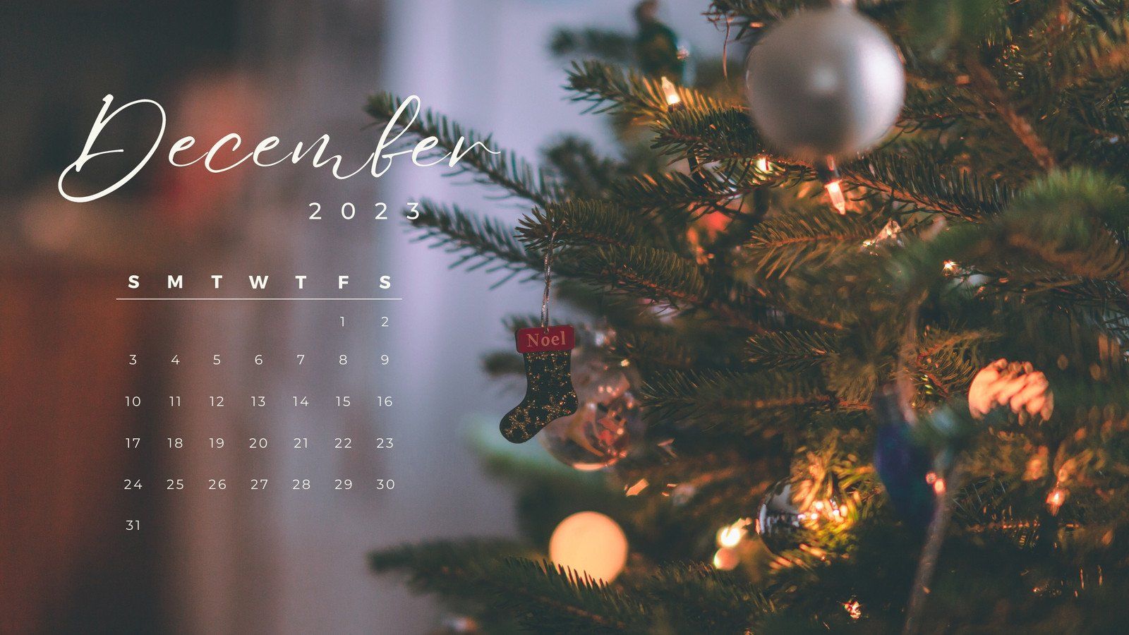 Free editable Christmas desktop