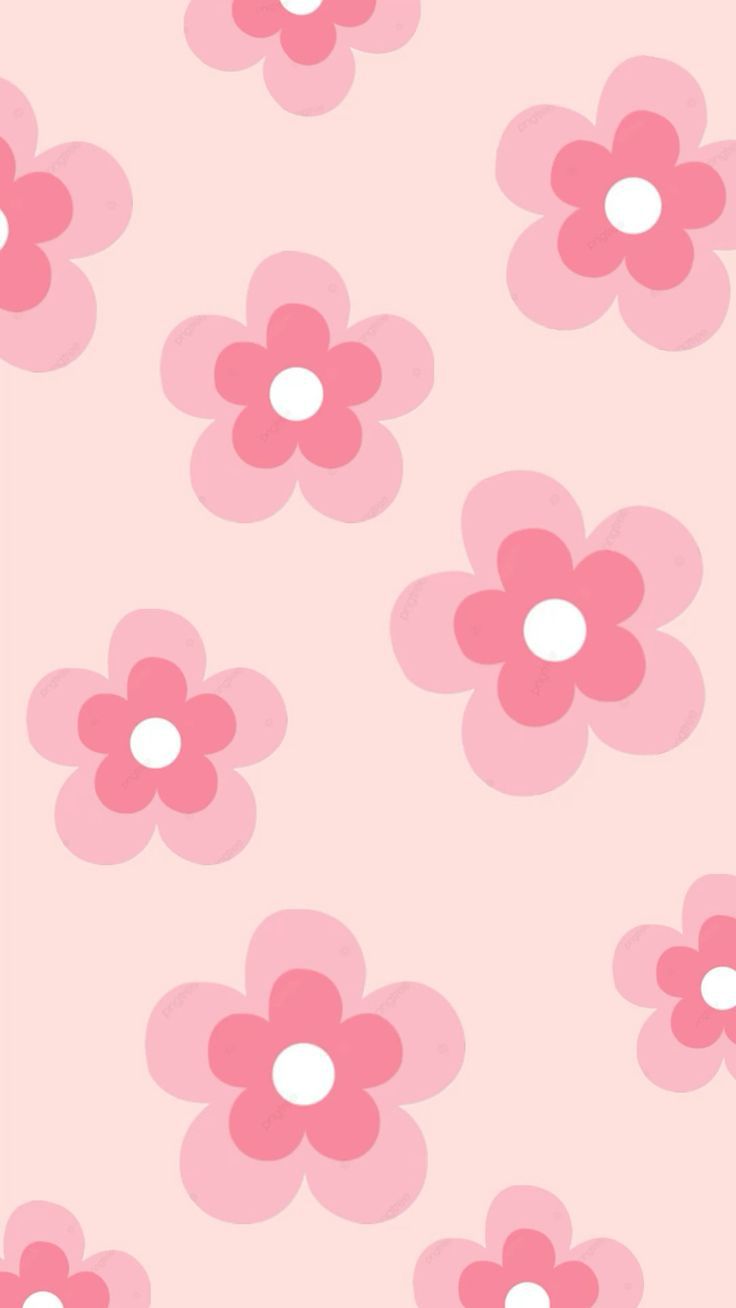 Preppy Pink Flower HD Wallpaper