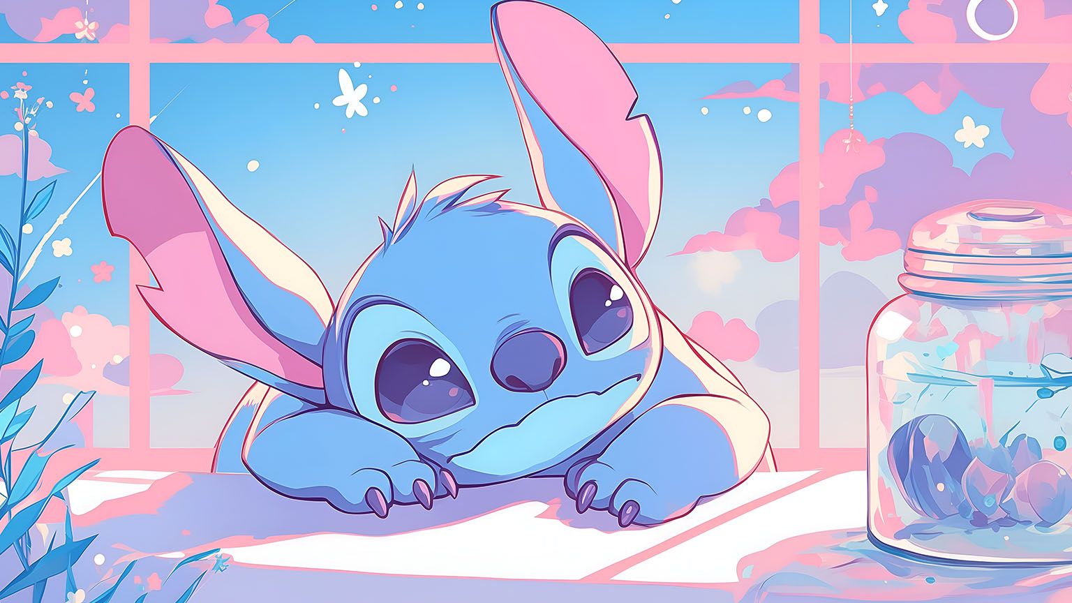 Disney Stitch Cute Aesthetic Desktop