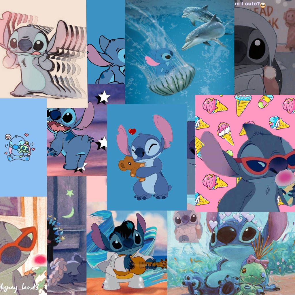 Stitch Collage Wallpaper