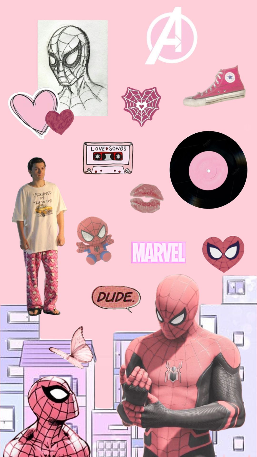 Pink Spider Man Wallpaper