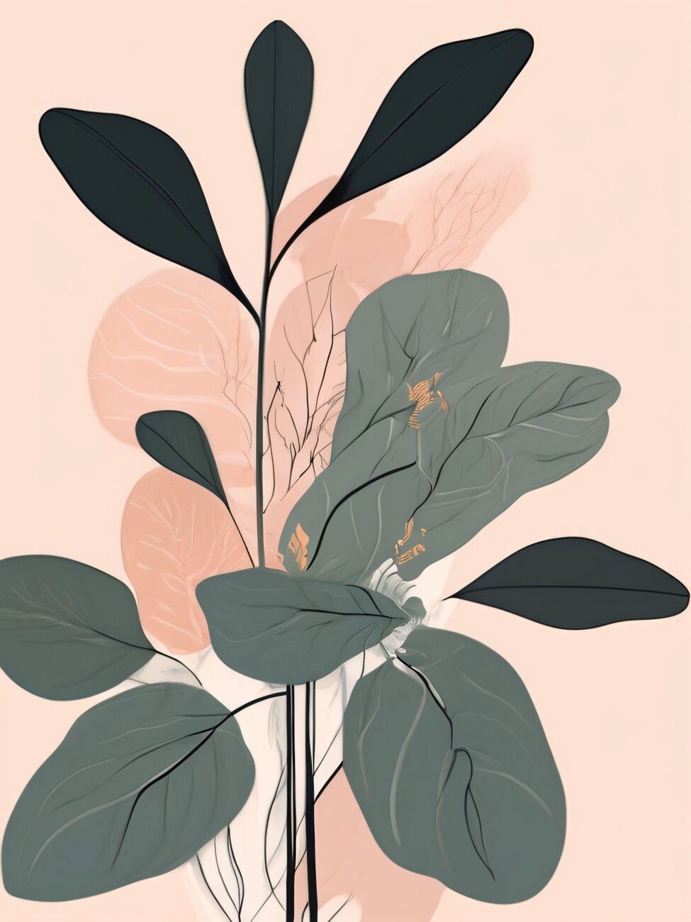 Art Print. Aesthetic Botanical Harmony