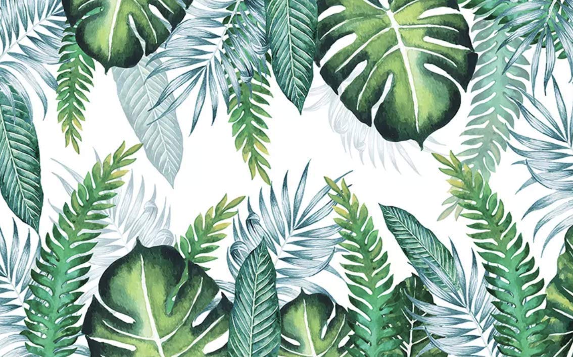 A seamless pattern of tropical leaves - Leaves
