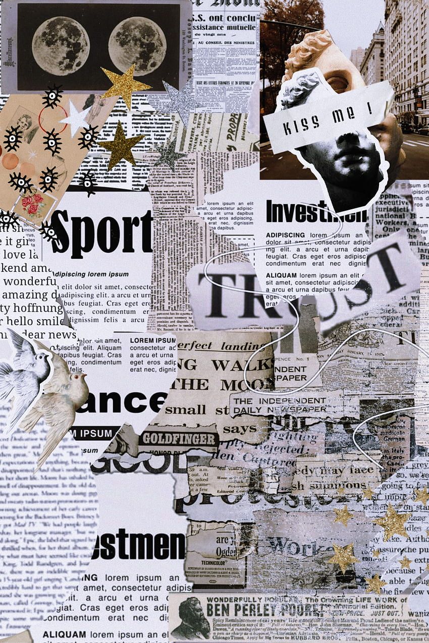 Newspaper aesthetic HD wallpaper