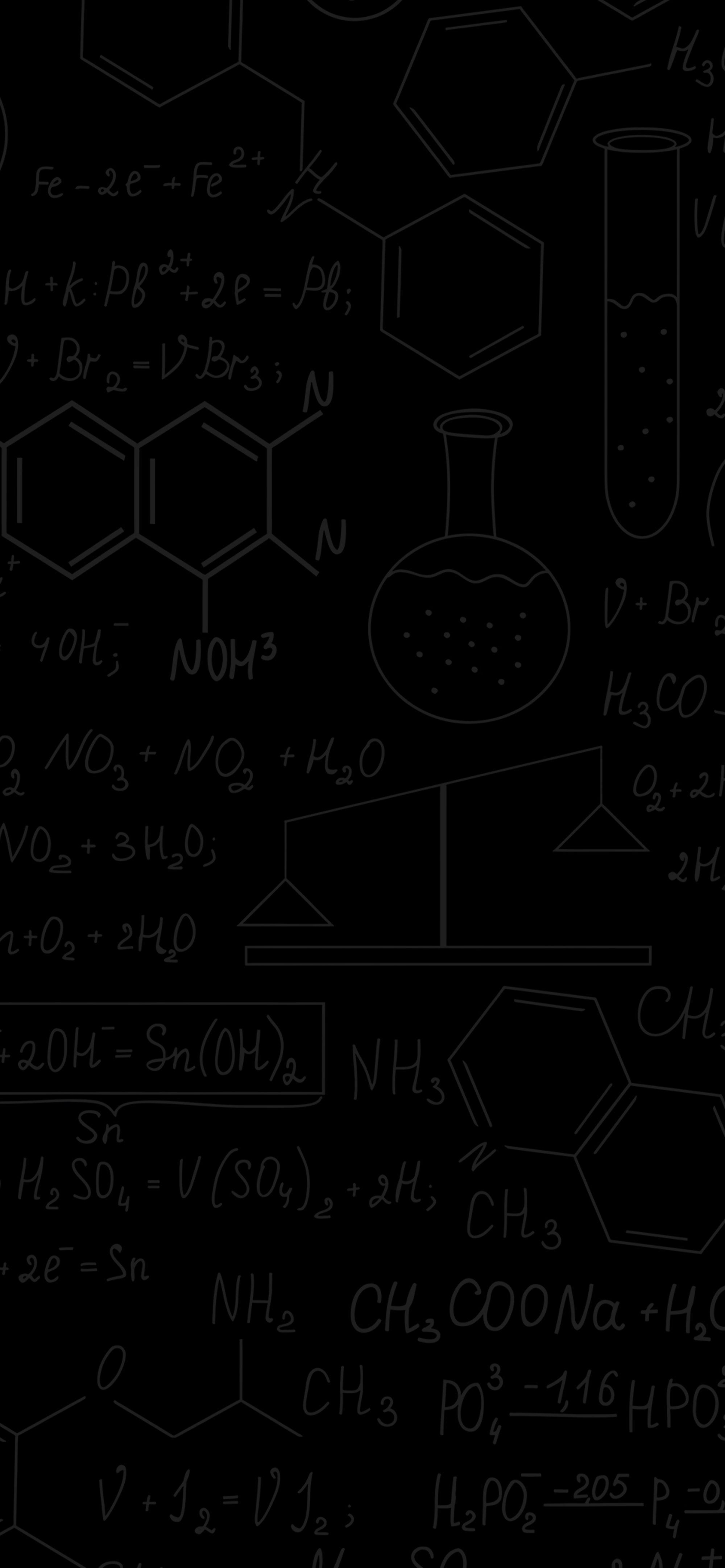 Chemistry Blackboard Equations Science