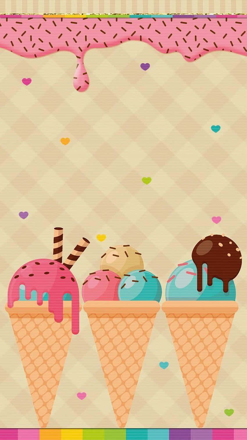 Ice Cream Flavors Wallpaper